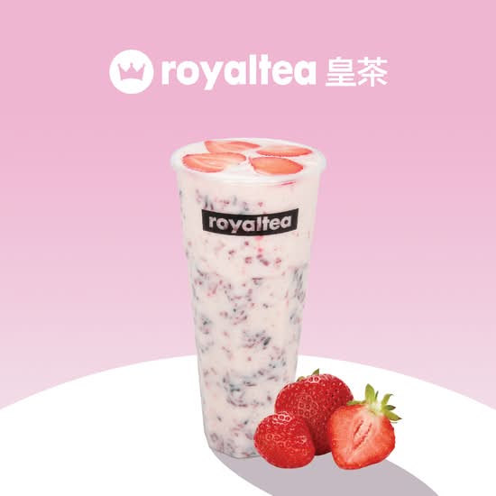 Strawberry Purple Rice Yogurt / 草莓酸奶紫米露